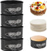 4 Pieces Cake Tins for Baking, 4 Inch Mini Springform Cake Tin Set, Small Cheesecake Tins, Cake Pan round with Removable Bottom Non-Stick Coating for Pie, Cheesecake, Pizzas, Quiches