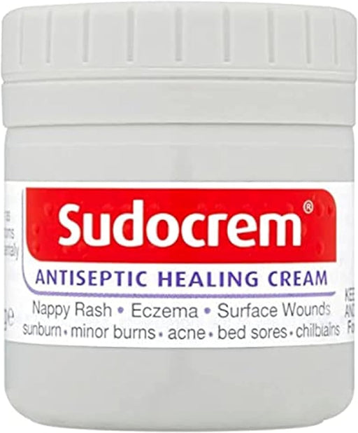 Antiseptic Healing Cream for Nappy Rash, Eczema, Surface Wounds, Sunburn, Minor Burns, Acne, Bed Sores and Chilblains, 60G