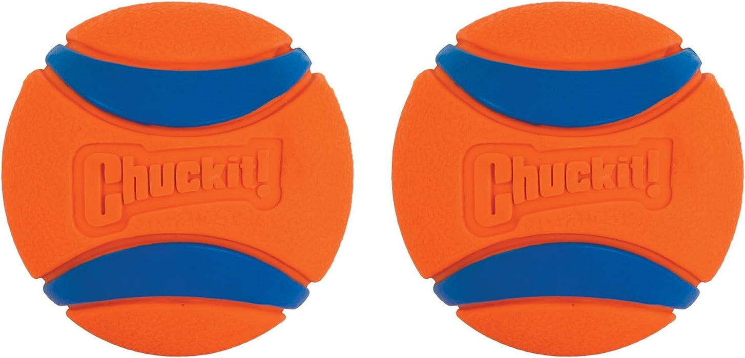 Ultra Ball Dog Toy, Durable High Bounce Floating Rubber Dog Ball, Launcher Compatible Toy for Dogs, Medium (Pack of 2)