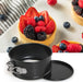 4 Pieces Cake Tins for Baking, 4 Inch Mini Springform Cake Tin Set, Small Cheesecake Tins, Cake Pan round with Removable Bottom Non-Stick Coating for Pie, Cheesecake, Pizzas, Quiches