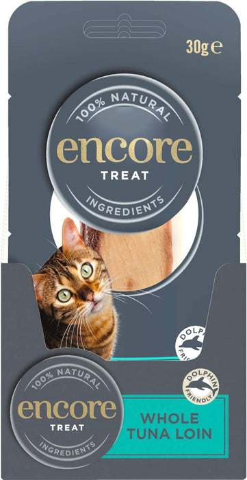 100% Natural Cat Treats, Whole Tuna Loin Cat Snack, 30G (Pack of 12)