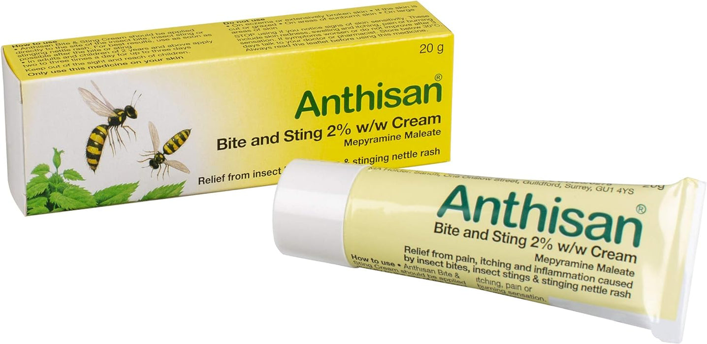 Bite & Sting Cream Relief from Insect Bites, Stings & Stinging Nettle Rash, 20 G ( Pack of 1)