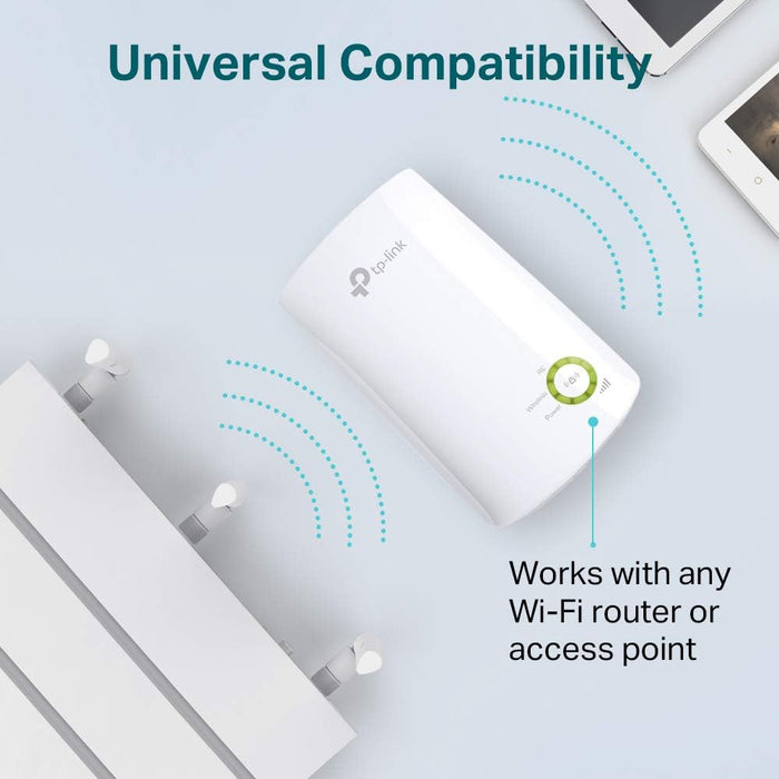 Wifi Extender, Wifi Booster, Wifi Range Extender Repeater, Internet Booster, Expand Wider Wifi Coverage, App Control Easy Plug-In, UK Plug (TL-WA854RE)