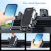 Car Phone Holder, Air Vent Car Phone Mount Cradle 360° Rotation - Upgraded Super Stable Hook Clip - One Button Release Car Phone Holder for Iphone, Galaxy, All 4.0''-6.7'' Phones