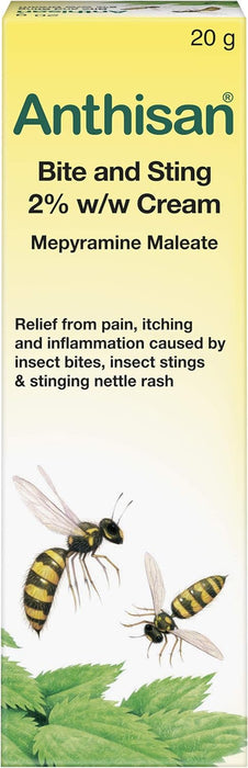 Bite & Sting Cream Relief from Insect Bites, Stings & Stinging Nettle Rash, 20 G ( Pack of 1)