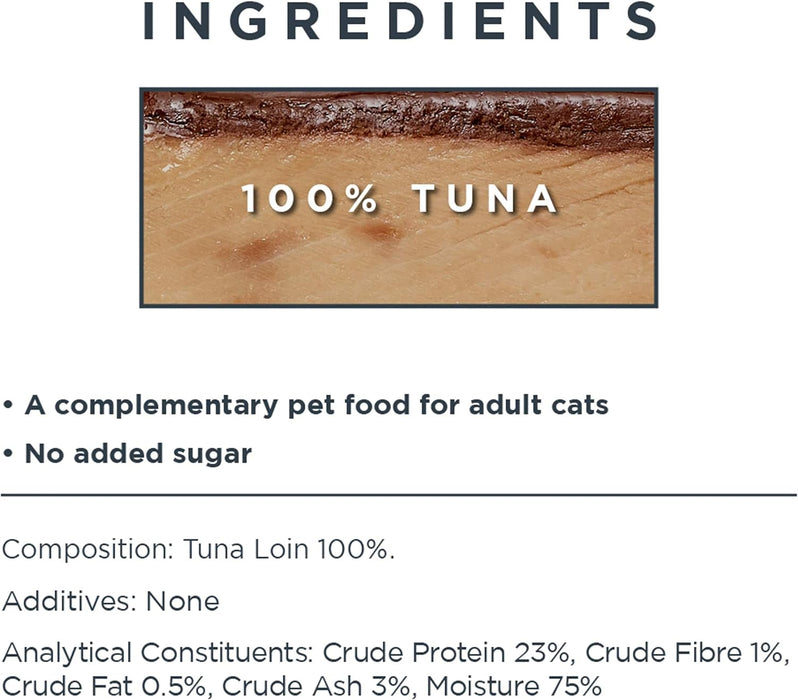 100% Natural Cat Treats, Whole Tuna Loin Cat Snack, 30G (Pack of 12)