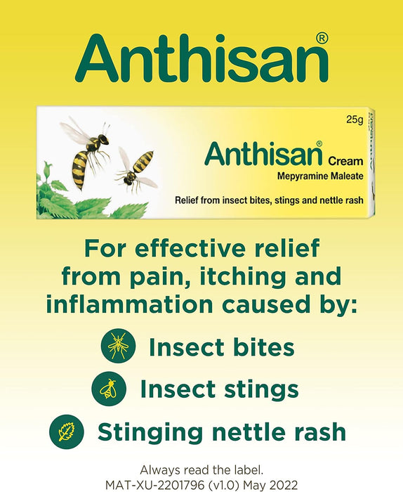 Bite & Sting Cream Relief from Insect Bites, Stings & Stinging Nettle Rash, 20 G ( Pack of 1)