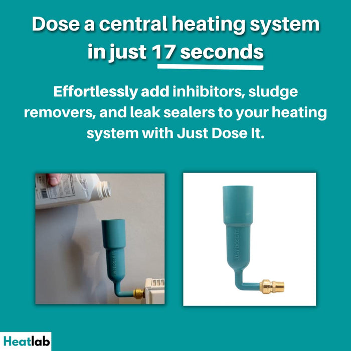 Just Dose It Central Heating Dosing Tool, Radiator Dosing Funnel - for Adding Chemicals like Fernox Central Heating Inhibitor, Sludge Remover, Leak Sealer & Sentinel X100