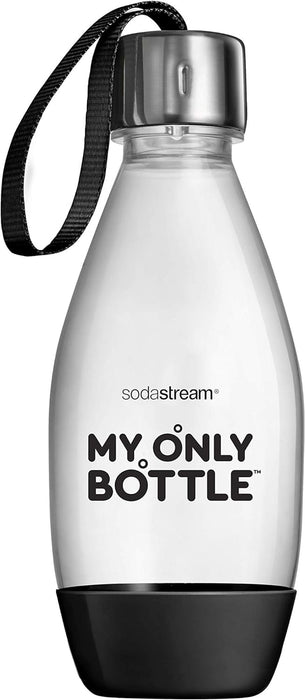 My Only Bottle, 500Ml Fizzy Drink Bottle & Reusable Water Bottle Fits Our Retro Drinks Sparkling Water Makers, BPA Free, Dishwasher Safe Refillable Bottle - 1X Bottle 0.5L, Black