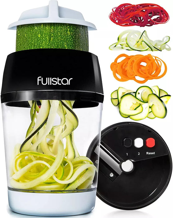 Spiralizer - Handheld Spiralizer Vegetable Slicer, 4 in 1 Veggie Spiral Cutter, Zoodle Pasta Spaghetti Maker