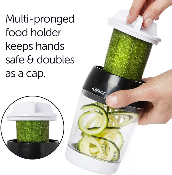 Spiralizer - Handheld Spiralizer Vegetable Slicer, 4 in 1 Veggie Spiral Cutter, Zoodle Pasta Spaghetti Maker