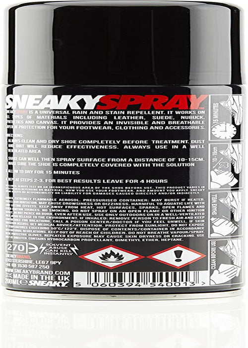 Spray Shoe Protector Trainer Suede Waterproof - 1 Can - 200Ml