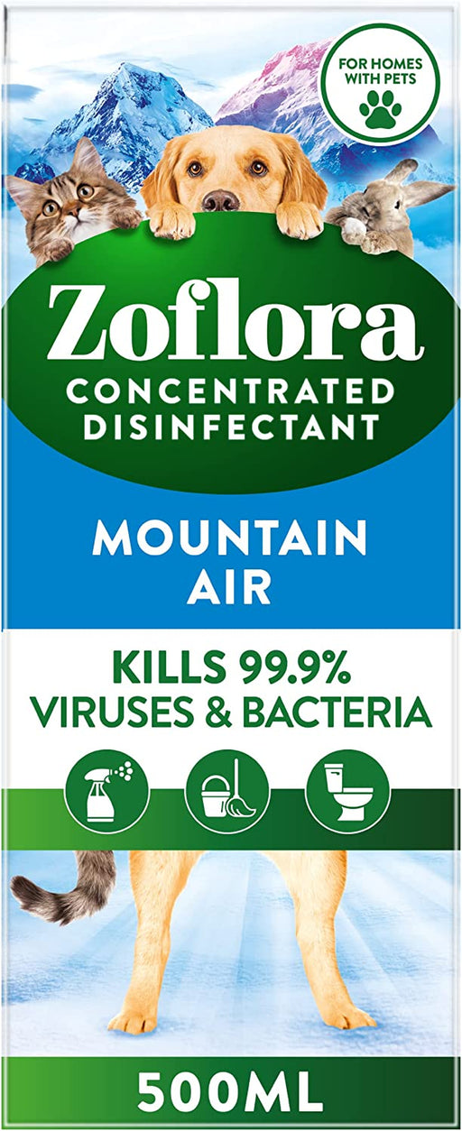 Mountain Air Concentrated Multipurpose Disinfectant Liquid, Antibacterial Multi-Surface Cleaner, Pet-Friendly, Kills 99,9% of Bacteria & Viruses, 1 X 500Ml