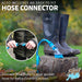 Multi-Use Boot Cleaner Brush & Scraper - for Muddy Boots & Shoes - with Hose Connector & Portable Bottle - Clean Football Boots, Wellies, Walking Boots, Pushchair & Bike Wheels & Much More