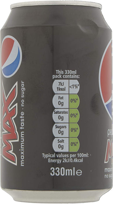 Max No Sugar Cola Cans 24 X 330Ml