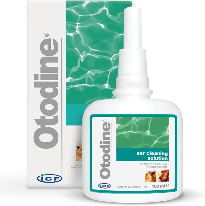 Otodine | Cat & Dog Ear Cleaner Solution | Dog Ear Drops to Stop Wax Build Up, Head Shaking, Discomfort, Ear Odour & Scratching | 100Ml